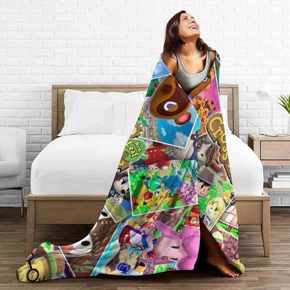 Animal Crossing New Leaf Game Throw Blanket - Picture 3 of 6